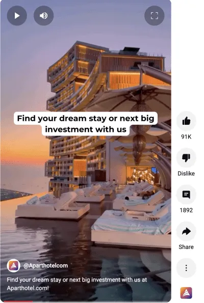 Social media promotion example